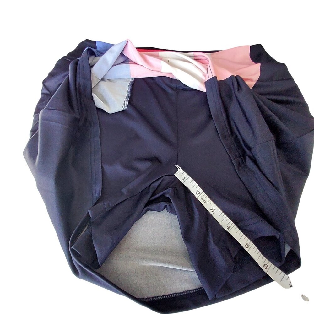 Golftini Golf Skort With Colorful Stripe Pattern Pink Label Size L Connection- - Picture 6 of 12